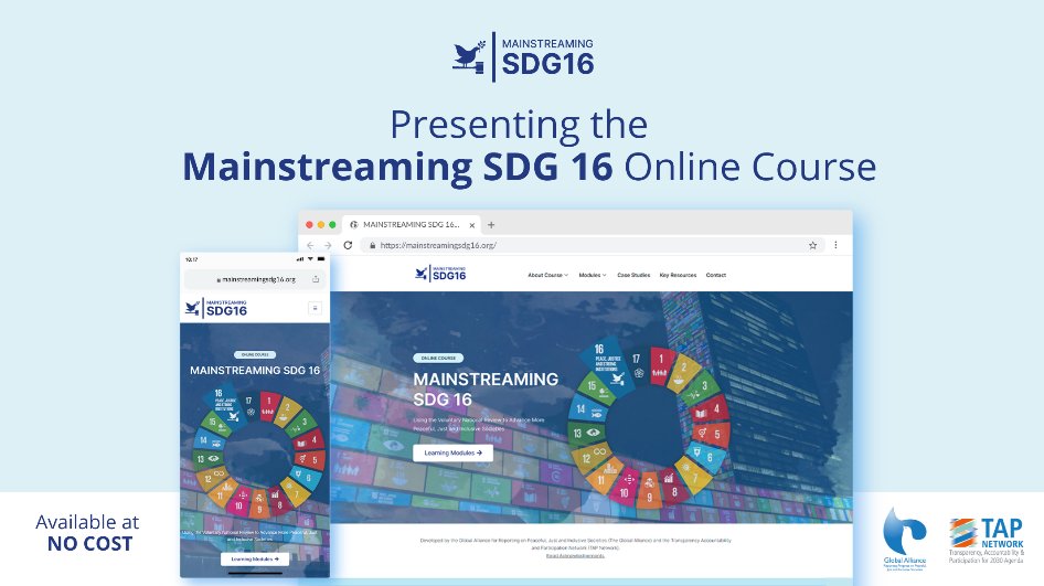 PNUDLAC's tweet photo. 📢 Wondering how to advance #SDG16 implementation through #VNR &amp; #PostVNR process? @UNDP &amp; @TAPNetwork2030 are launching just the right e-course for you!

📅 21 Apr 2022 at the #SDG16Conference

Be the first one to receive updates 👉 https://t.co/pauadIVn4O https://t.co/SqmP7ciUjS