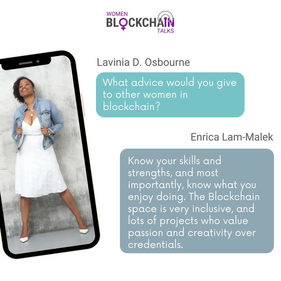 WiBTalks's tweet photo. Now is the time for blockchain to be a true equalizer. More and more women are looking to enter the space.

Try to attend as many events, conferences and meetups as possible, always want to learn more, meet new people. @LaviniaOsbourne 

#womeninblockchain #womenempowerment https://t.co/jeI0PZY2K9