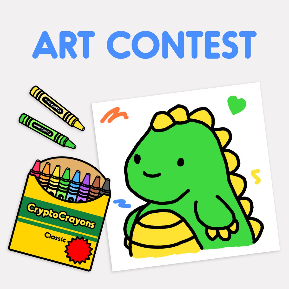 🖍 The LAST Crayzillas Art Contest 🖍 

50 WL and 200 Discord invites are up for grabs this weekend!

1️⃣ Follow <a href="/crayzillas/">Crayzillas 🖍</a> &amp; <a href="/CryptoCrayons/">CryptoCrayons</a>
2️⃣ Like + RT
3️⃣ Tweet (not reply) your art using #CrayzillasArt2

All types of art will be considered! Contest closes 4/17 at 11:59 PM PDT.