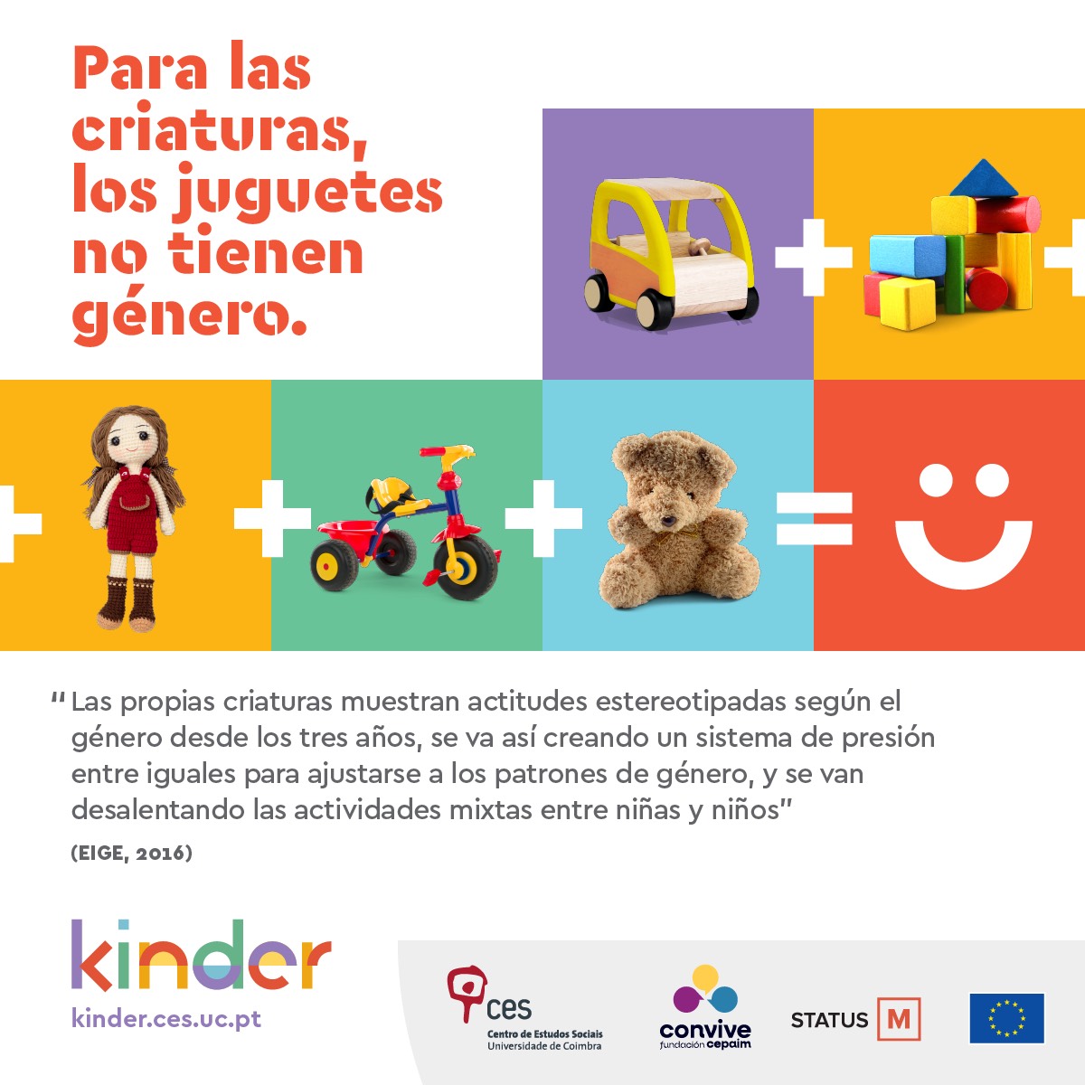 TiagoRolino's tweet photo. 📣15 de abril, Dia da Criança em Espanha
A equipa KINDER alia-se à @Cepaim para relembrar e celebrar neste dia a importância de uma infância vivida sem estereótipos de género!
#KINDERproject #fundacioncepaim #cepaim #CES https://t.co/zUnK8F1W2z