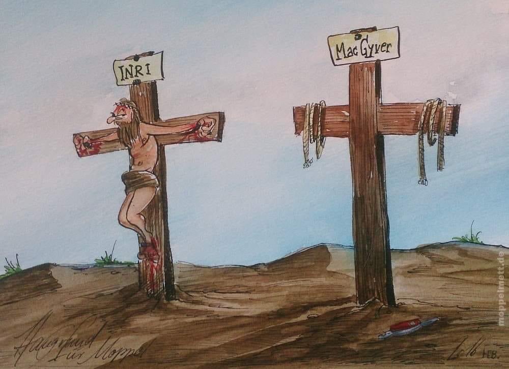 Was für ein Kerl, der Mac Gyver. 📎🪛🔧🗡