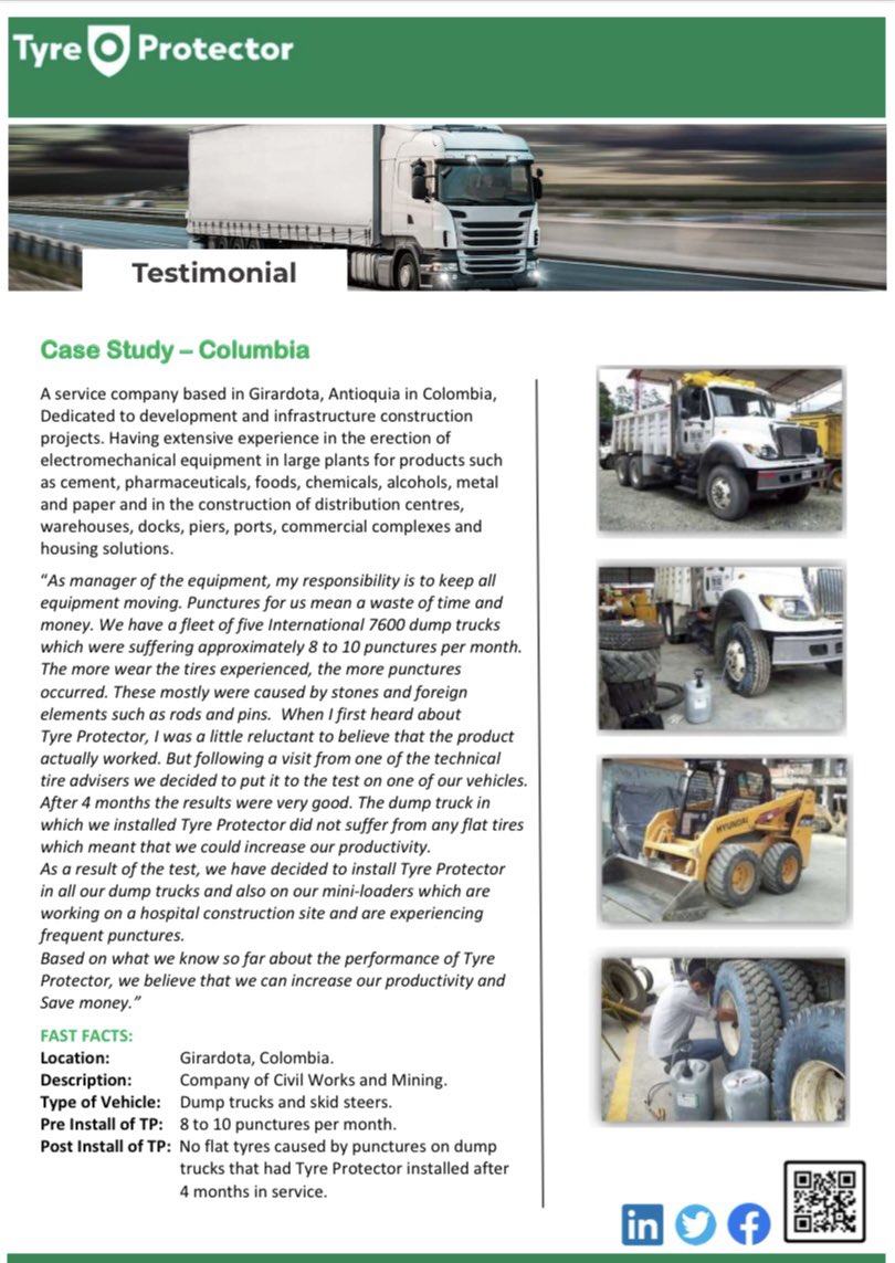 Don't just take our word for how effective Tyre Protector tyre sealants are, read about it from our customers.
Get in touch with our sales office to discuss your requirements.
sales@tyreprotector.com

| #customerfeedback | #customerexperience | #sales | #tireindustry | #tires