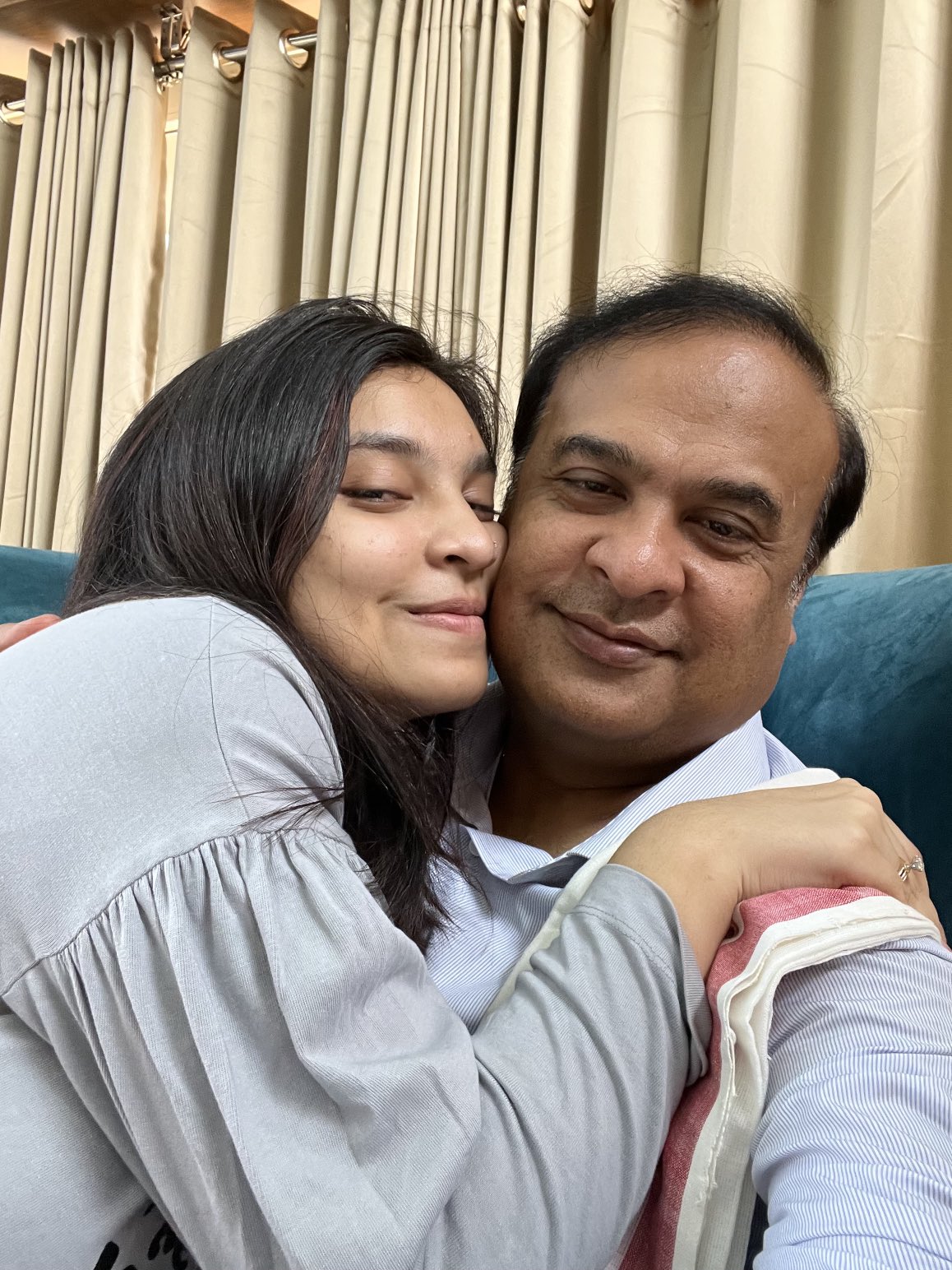Himanta Biswa Sarma on X: With my little baby Sukanya - Father's Joy  t.cohjyo7axjBV  X