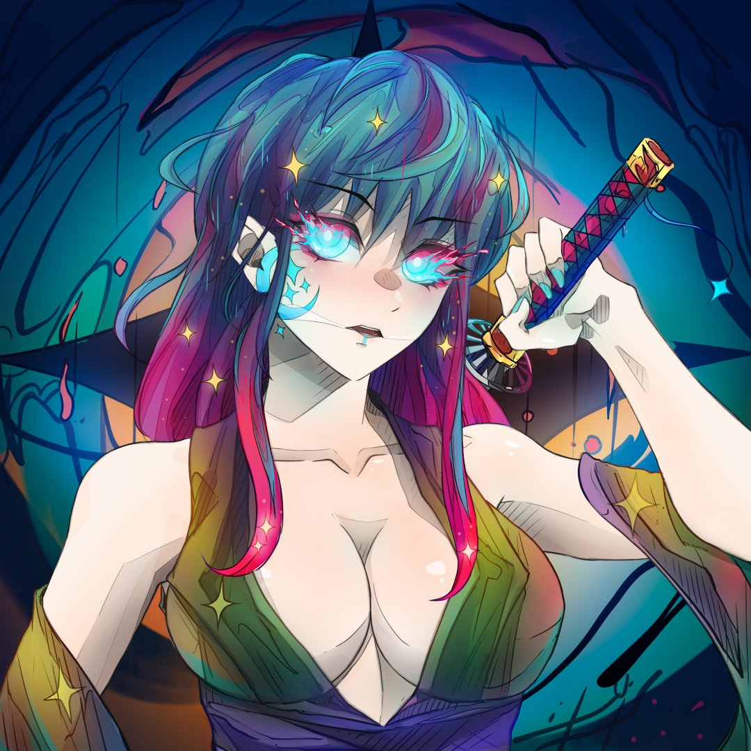 CryptoDiamonds's tweet photo. So if I understand correctly, @Hikari_nfts has developed a Generative #NFT Experience that allows you to play a story, making choices based on your personality, seeing the impact of these choices on the #NFTs that are revealed... &amp; in the end they look like this?

That's badass! https://t.co/gqTtNm71bx