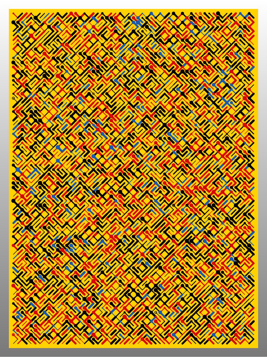 Cbain4's tweet photo. Trying to break the algo again and get as many eyes 👀 on the start of my new collection … 

10_PRINT - organisation and order with just a splash of randomness 

Any help would be appreciated +!reciprocated 🙏

#NFTs #pj5s #Creativecoding #genartclub 

https://t.co/VwxxDsXYen https://t.co/a5alyBfC0q