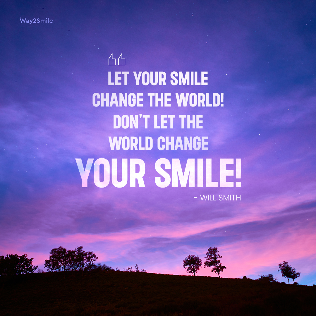 Way2Smile_UK's tweet photo. Let Your Smile Change the World!
Don't Let the World Change Your Smile!
- Will Smith

#SundayQuotes #SundayThoughts #MotivationalQuotes #InspirationQuotes #Entrepreneur #EntrepreneurLife #LifeQuotes #SundayMotivation
#SundayFunday #Weekend #SundayVibes #WillSmith #WillSmithQuotes https://t.co/RsQdagz50n