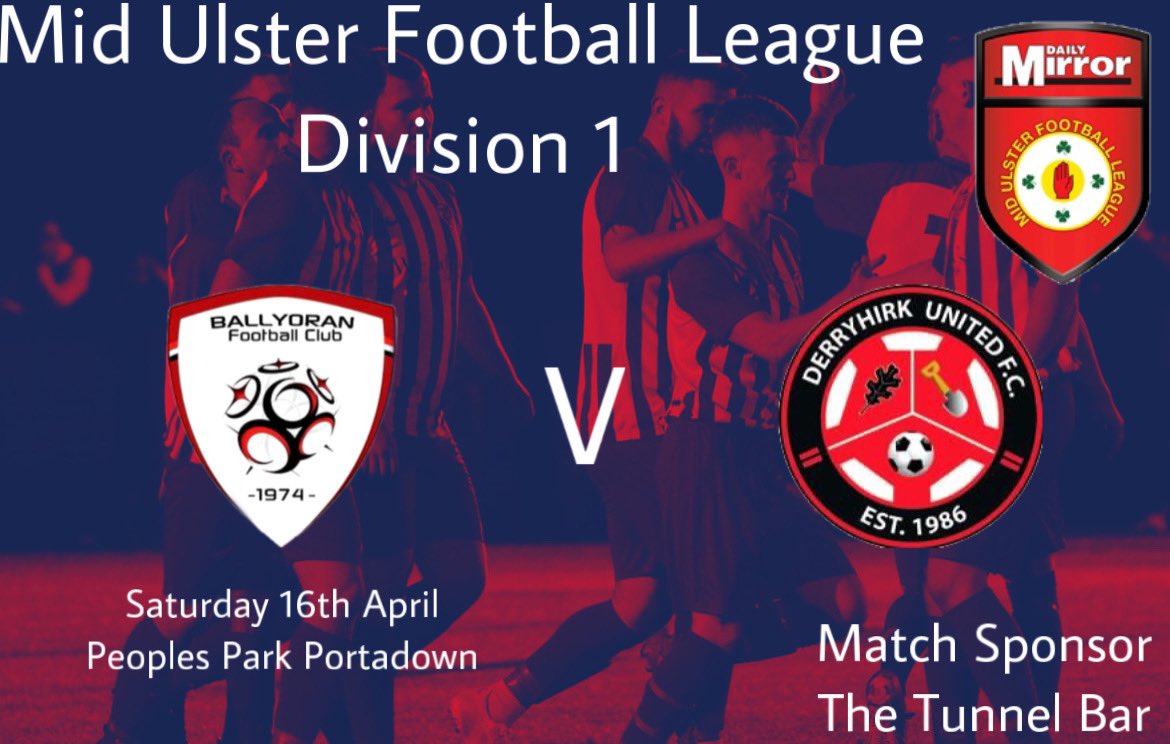 ballyoranfc's tweet photo. 🔴⚪️ Weekend Fixtures 🔴⚪️
Both teams return to League action tomorrow.
1st team host Derryhirk Utd in Division 1. Note an earlier kick off time of 1 o’clock!
Reserve team are on the Road as they travel to Crewe Utd Res
#MUFL #DIV1 #RESDIV1 #RAWA
🔴⚪️🔴⚪️ https://t.co/BKgQk6DEGd