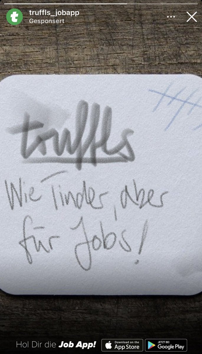 SueloDaBoss's tweet image. Truffls - Wie Tinder, aber für Jobs

Ergo

Du wirst gefickt!

#truffls #tinder #TinderSwindler