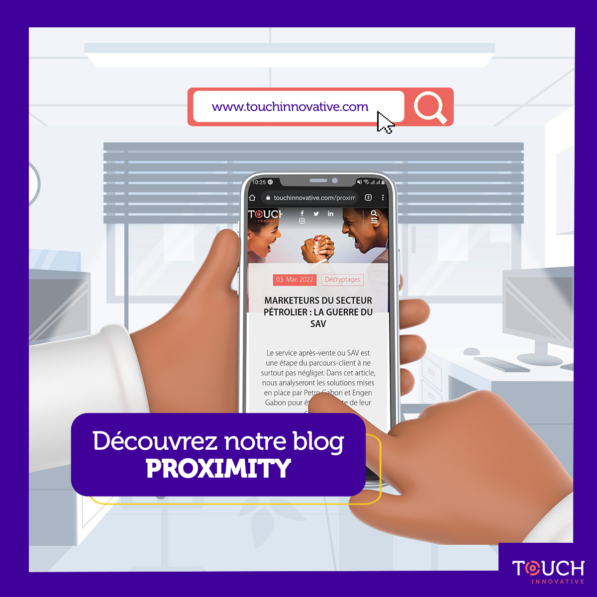 TOUCH Innovative tweet media