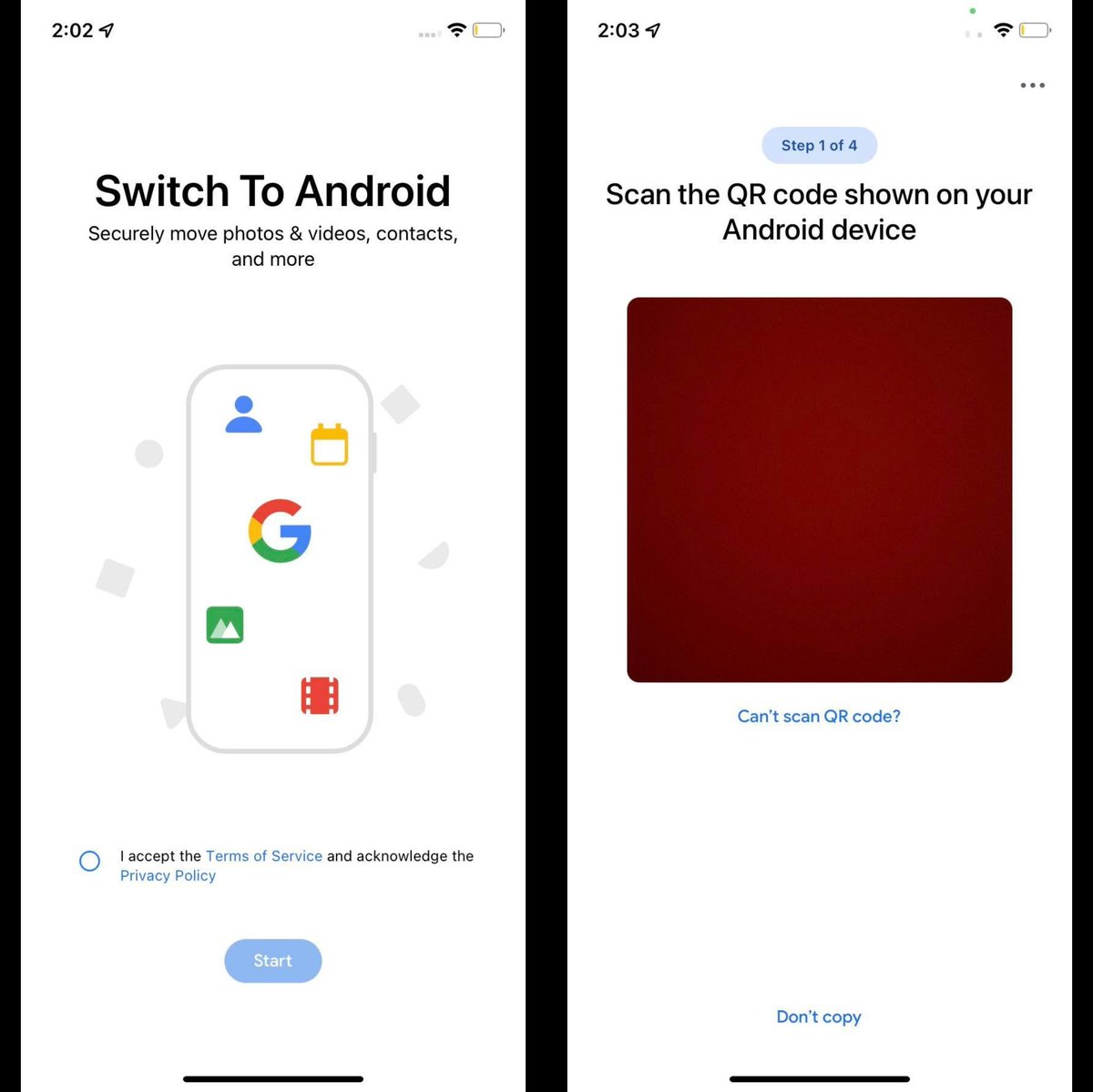 drbeel_techno's tweet image. #Google #SwitchtoAndroid 
جوجل بصدد طرح برنامجها الخاص لنقل المعلومات من آيفون إلى أندرويد Switch to Android قادر على نقل كل ما تحتاجه من ذاكرة الجهاز و من خدمات أبل السحابية أيضا.