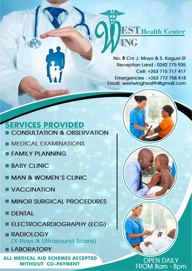 HAPPY EASTER HOLIDAY to you all
from everyone at West Wing Health Center.

We are OPEN DAILY.
