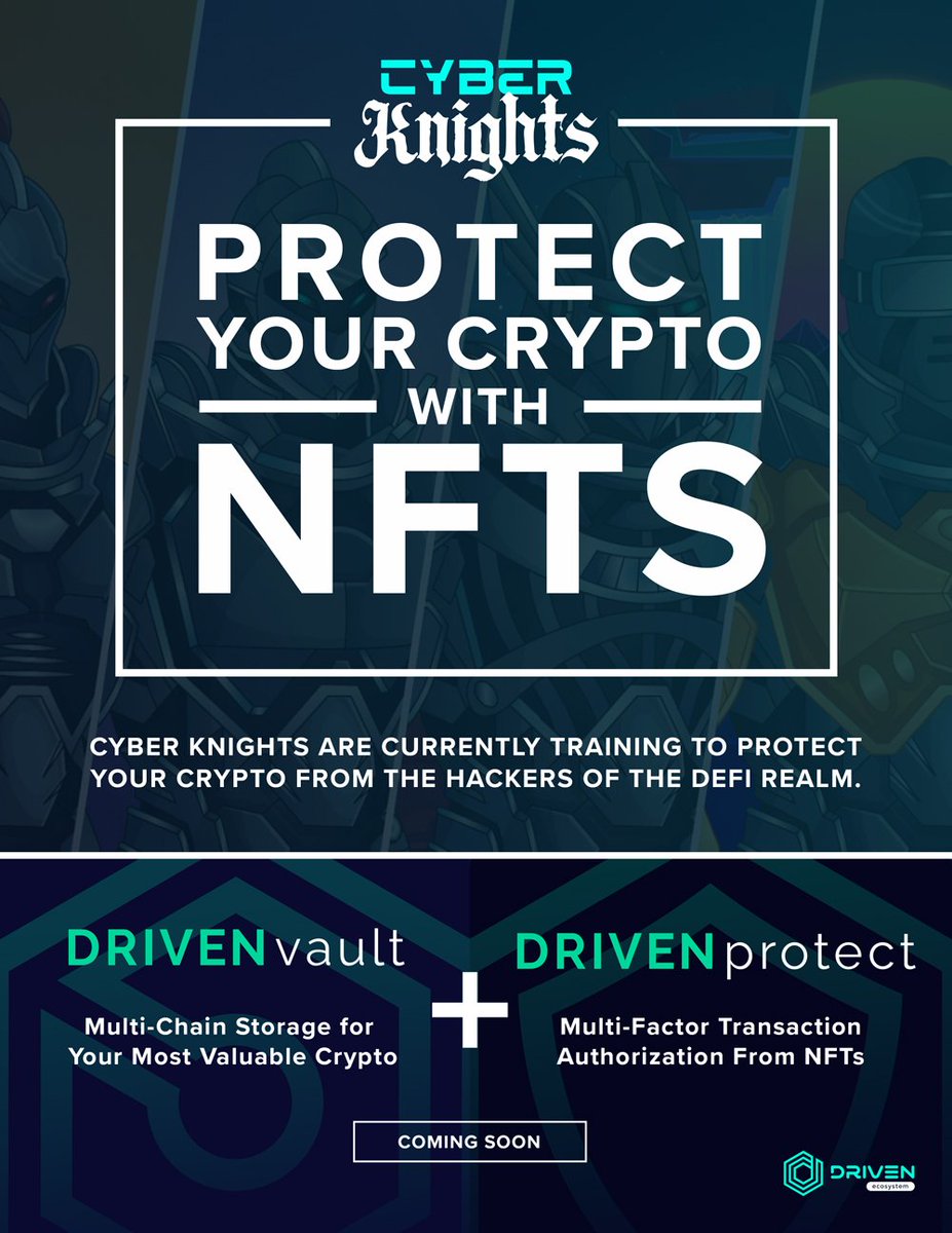 BrandonOfTheElm's tweet photo. @DRIVENprotocol yesterday announced a partnership with @polygonstudios! Our #NFTs are on sale now, and will be able to protect your crypto from hackers in the near future. We want to change the way the world views NFTs. 

https://t.co/poXSoo7BwX

#PolygonNFTs @0xPolygontech https://t.co/ep9KgPxFwm
