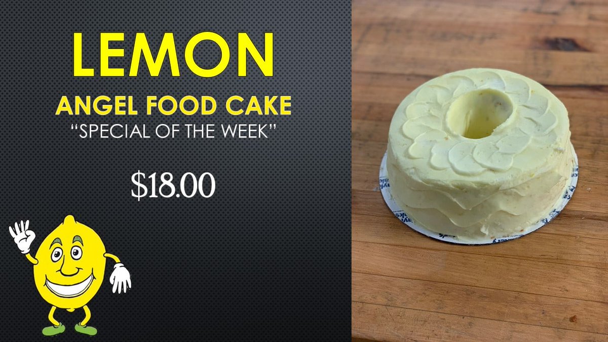Ya'll go crazy on our Lemon Angel Food. It's Lemony AF. Order online to skip the line! 

taylorsbakery.bakesmart.com/product/Lemon+…