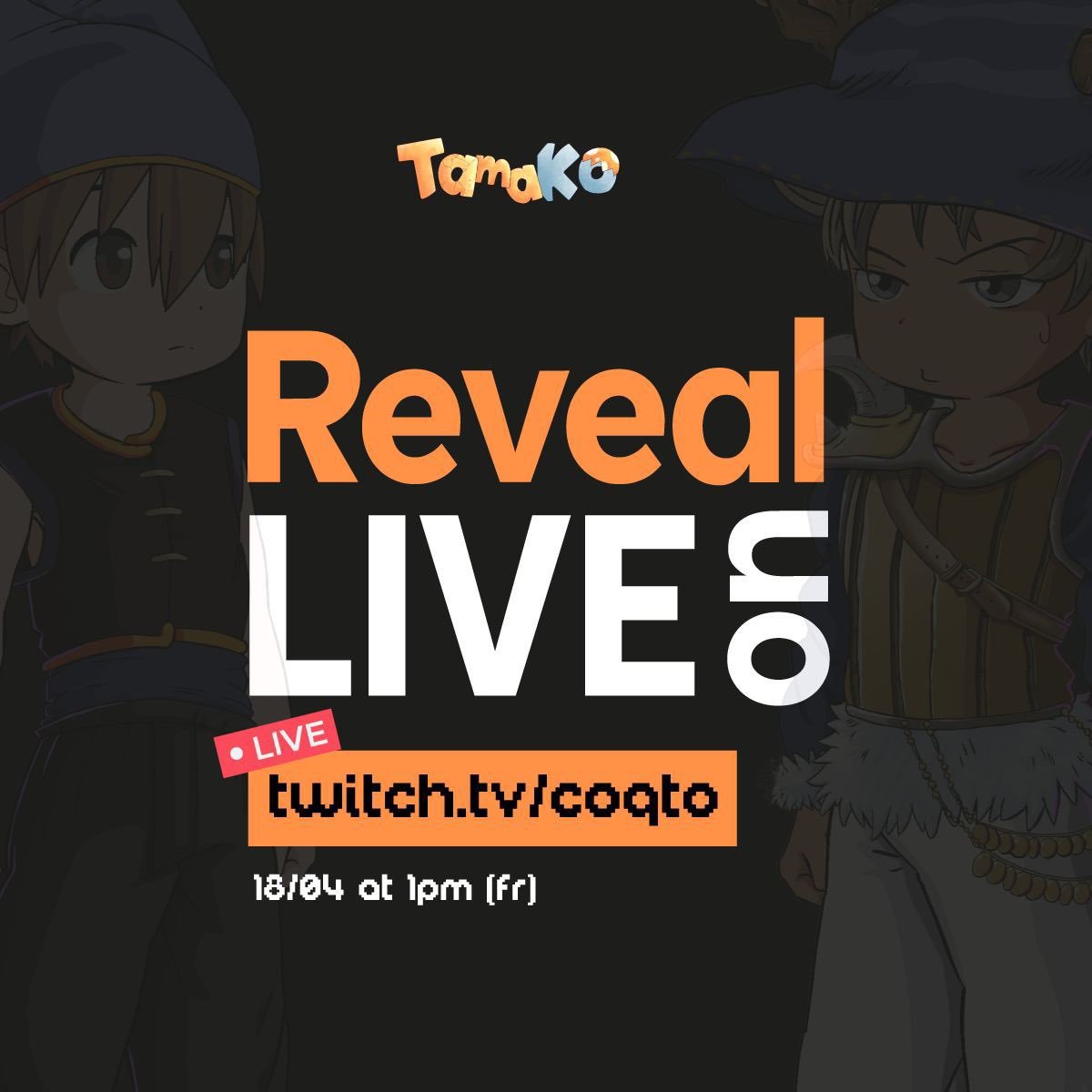 Coqtolito's tweet photo. 🎁 #GIVEAWAY en collaboration avec 
@TamaKoNFT
 🎁

Tamako vous offre 2 œufs (2NFT) d’une valeur de 1,5 SOL chacun (2x150$)

Pour participer : 

🔹RT &amp; ❤️
🔹Follow @TamaKoNFT
 
🔹Tag 2 potes

Tirage au sort dans 72H

+ ouverture de ces œufs en stream le 18 avril à 13h #nft https://t.co/N0x9t2k2eJ