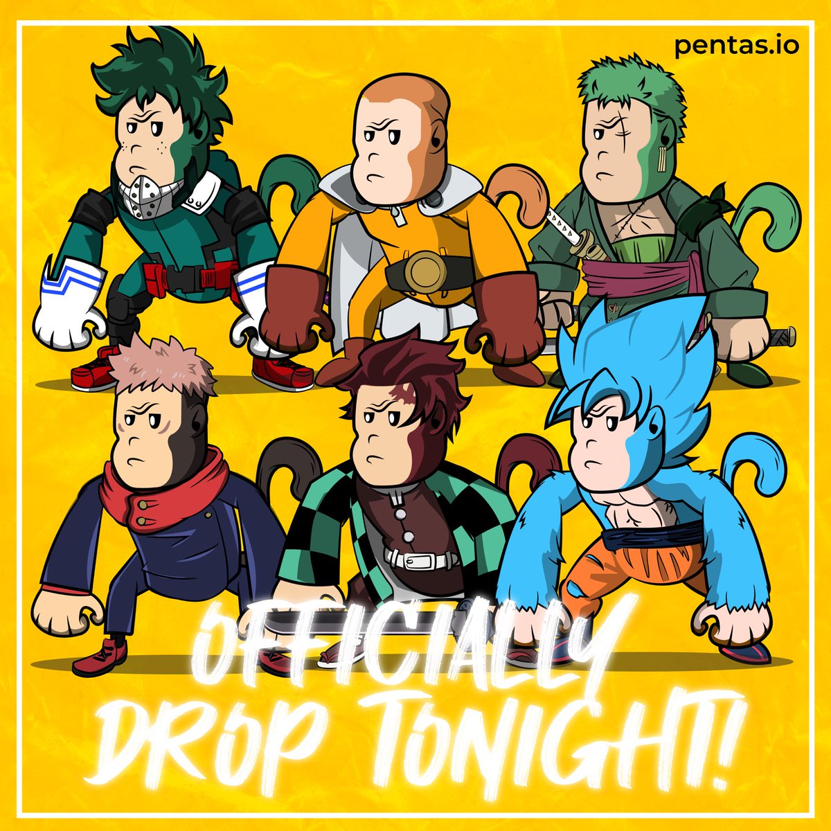 Dropping on 9PM tonight 🔥 Stay tuned pentasian.

<a href="/pentas_io/">Pentas | NFT Marketplace</a> #PentasianSupportPentasian