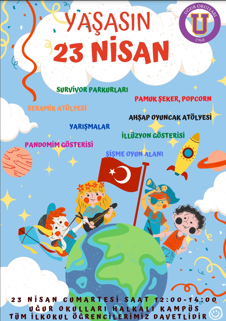 Herşey Uğurlu öğrencilerimiz için..
23 Nisan Cumartesi günü okulumuzun bahçesinde gönüllerince eğlenecekler. ❤️🐞
<a href="/ardaergez/">Arda ERGEZ</a> <a href="/Ebru_Divrik/">Ebru Divrik</a> <a href="/nagihanorhannn/">Nagihan Ortaç</a> @halkalikampus