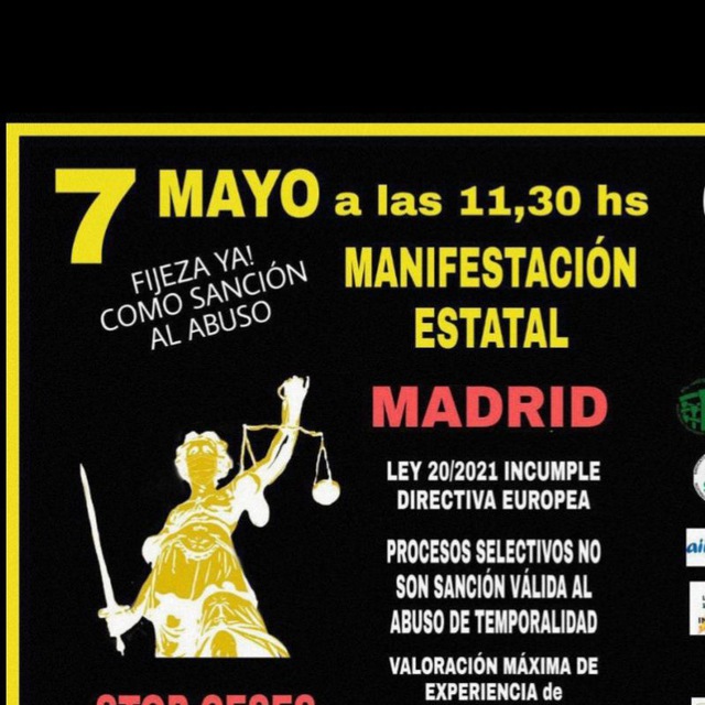 Jose12227107's tweet photo. @Confilegal @JMPM99271490 Únanse a la lucha Interina😃💪
El día 7 de Mayo. En Madrid. 
Lucharemos hasta el final 
💪💪💪💪💪💪💪💪💪💪
#FijezaYaEsConstitucional 
#fijezacon3años 
#FijezaYaEsLegal https://t.co/zhpnZ79QOF
