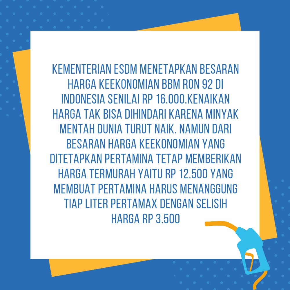 pullb3ar's tweet photo. Kalo dicek cek bener juga si, rilis kementerian ESDM harga keekonomian RON 92 di Indo Rp 16.000 , Shell aja udh nerapin Rp 16.500, nah agak beda ni Pertamina, murah Rp 12.500, bener juga kalo diblg Pertamina nanggung Rpm 3500 dr tiap liter Pertamax
@pertamina @Shell https://t.co/wC5z0uyBM5