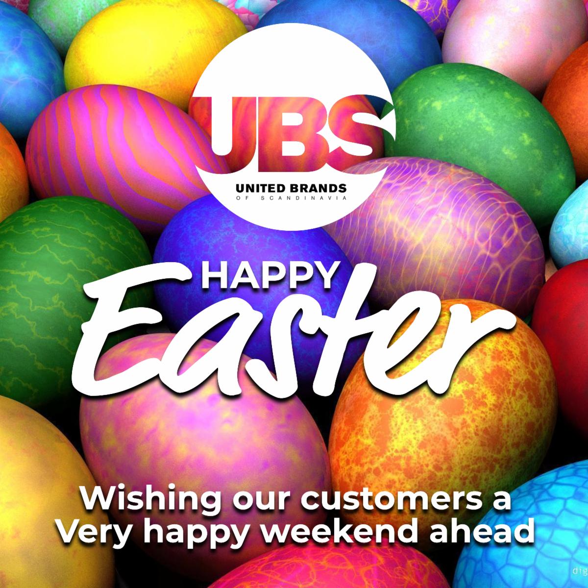 Wishing you all a very Happy Easter and a chocolate filled weekend.

#ubs #unitedbrands #easter #happyeaster #eastereggs #promotionalclothing #promo #workwear #teamwear #uniform