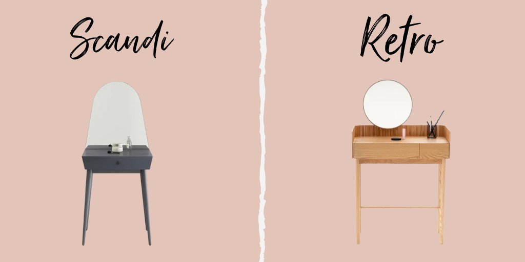It's Friday Giveaway time!

We want to give you chance to win* one of these beautiful dressing tables.
Just tell us which dressing table you'd love to get ready at, Scandi or Retro style? 

Terms and Conditions Apply bit.ly/3NaiSZM

Competition Ends 9am 22nd April 2022