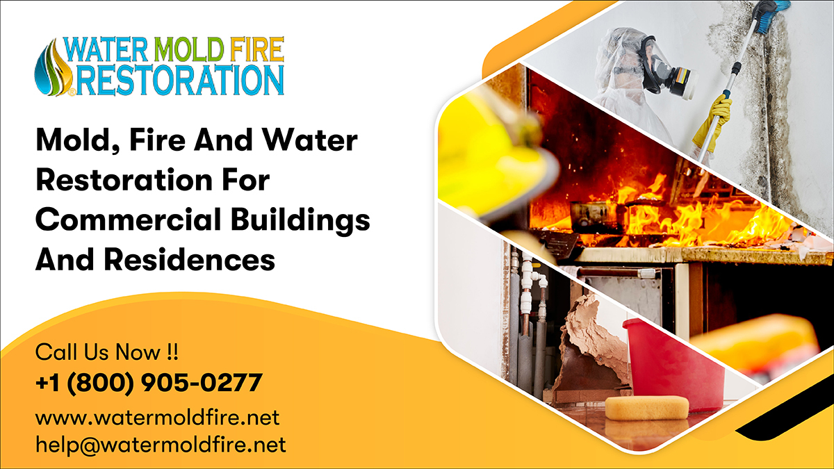 No matter what kind of damage has occurred in your commercial building or residence — we can handle it all. Our experts are available round the clock. Give us a call today! 
Call:- 800-905-0277
Mail:- help@watermoldfire.net
Visit:- pos.li/2ia7vo
 #watermoldfire