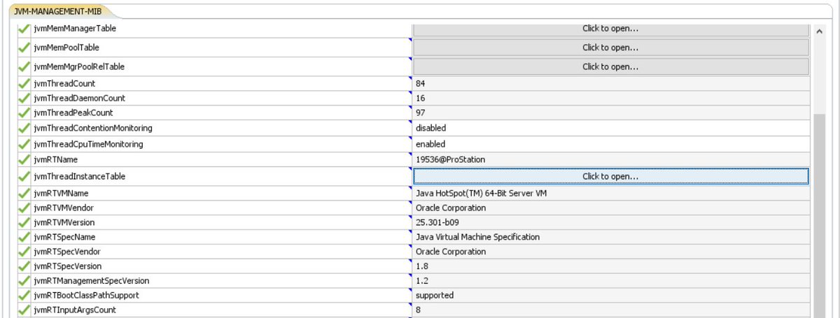Vladimir Plizga (@toparvion) on Twitter photo 2022-04-15 11:03:12 #DidYouKnow that any JVM application can be turned into an SNMP agent by means of just a couple of command-line options? Here's how to: docs.oracle.com/javase/8/docs/… For me, it opens a way to monitor #AggreGatePlatform with... itself🤪 #DidYouKnow that any JVM application can be turned into an SNMP agent by means of just a couple of command-line options? Here's how to: docs.oracle.com/javase/8/docs/… For me, it opens a way to monitor #AggreGatePlatform with... itself🤪
