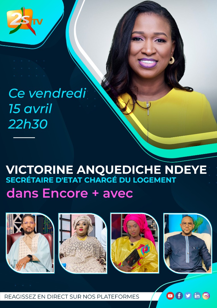 victorine_ndeye's tweet image. Je vous donne rendez-vous ce soir à partir de 22h30 sur la @2stvsenegal, sur le plateau de #ENCOREPLUS.

Nous aborderons le sujet du #Logement et le projet qui vise à permettre à 100 mille de nos compatriotes d'accéder à la propriété.

#2STV #Senegal #100000LogementSn