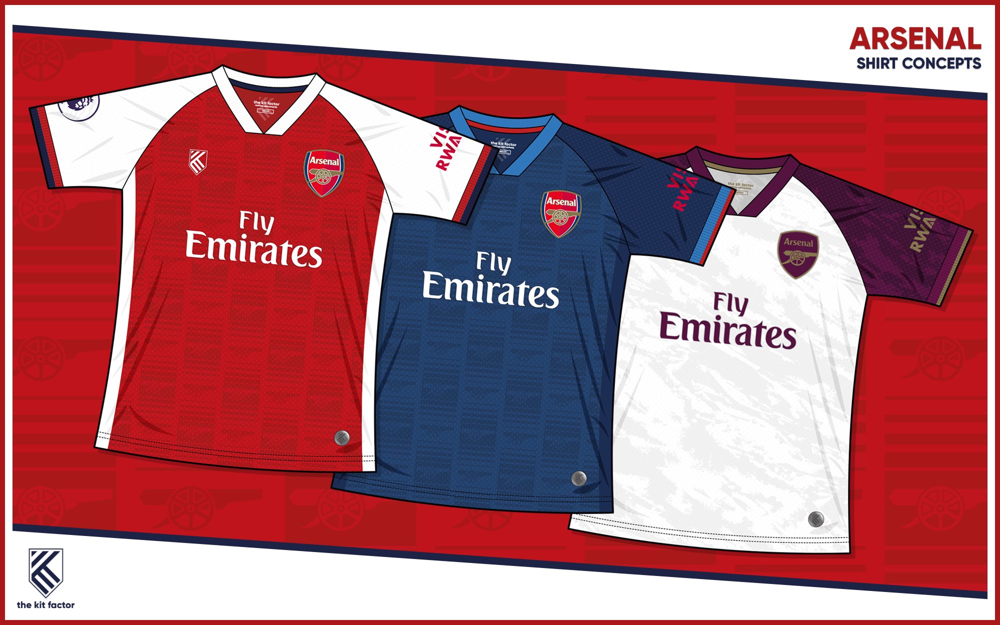 Arsenal home away and third best sale kit