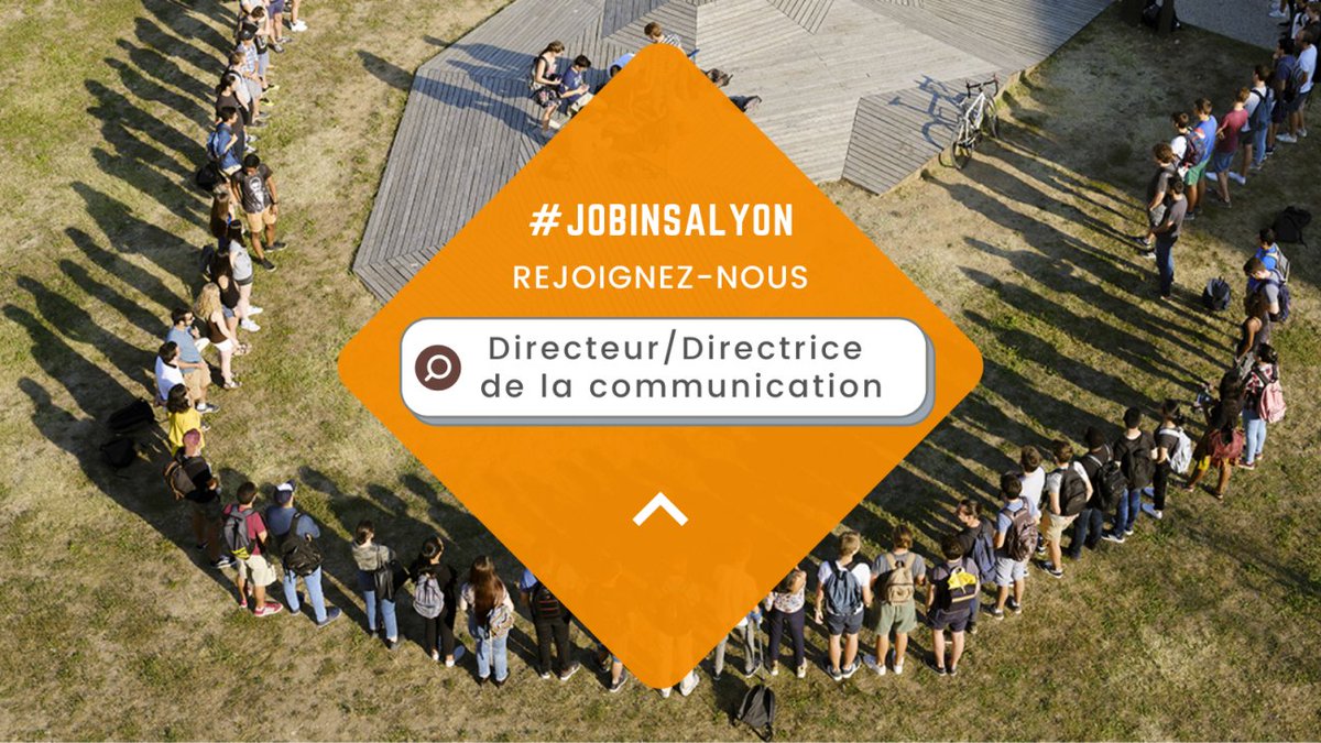 insadelyon's tweet photo. #JobINSALyon : L'INSA Lyon recherche son directeur ou sa directrice de la communication. Profil complet : https://t.co/X2otpIVsTR  #RH #Emploi #Recrutement please RT https://t.co/nopKNmhjls