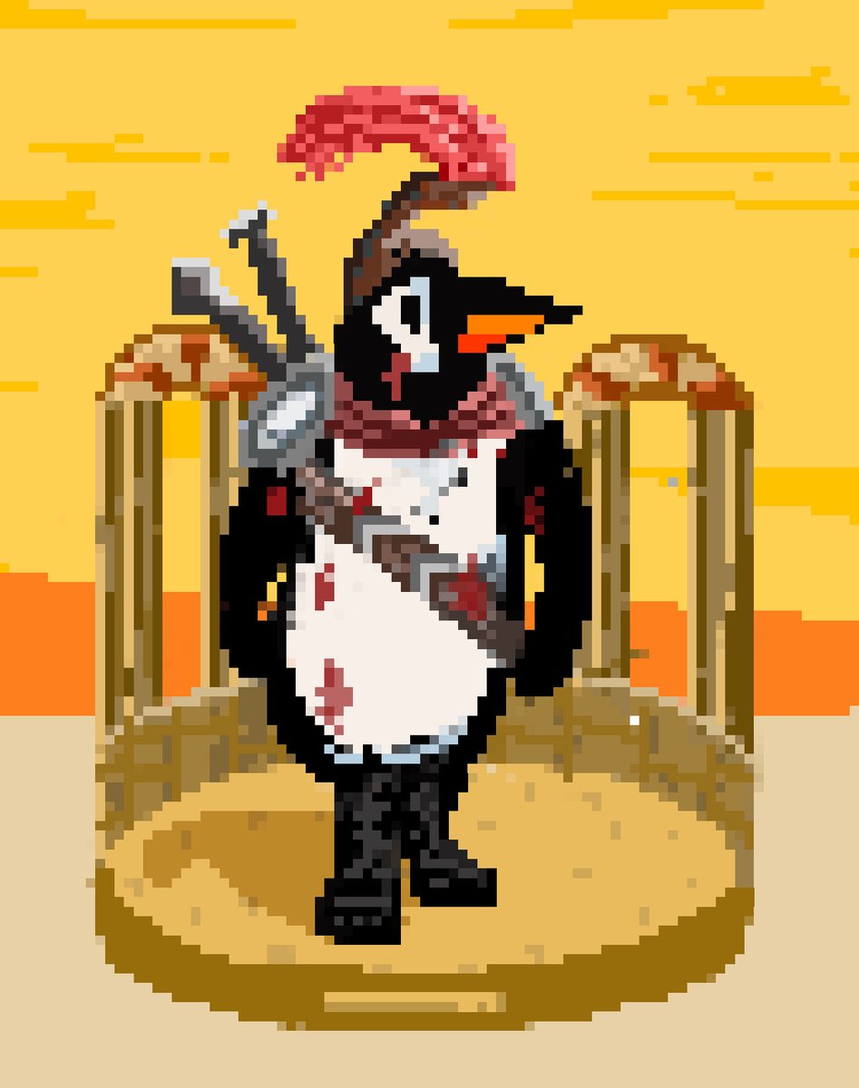 ThePixguins's tweet photo. Hey Pixguins!
Our Next Sneakpeek is a Warrior Pixguin who came home successful after defeating the polar Bear. ⚔️

Let's waddle in to appreciate this legend!👑

-Waddle waddle 🐧 https://t.co/qopFF40mEd