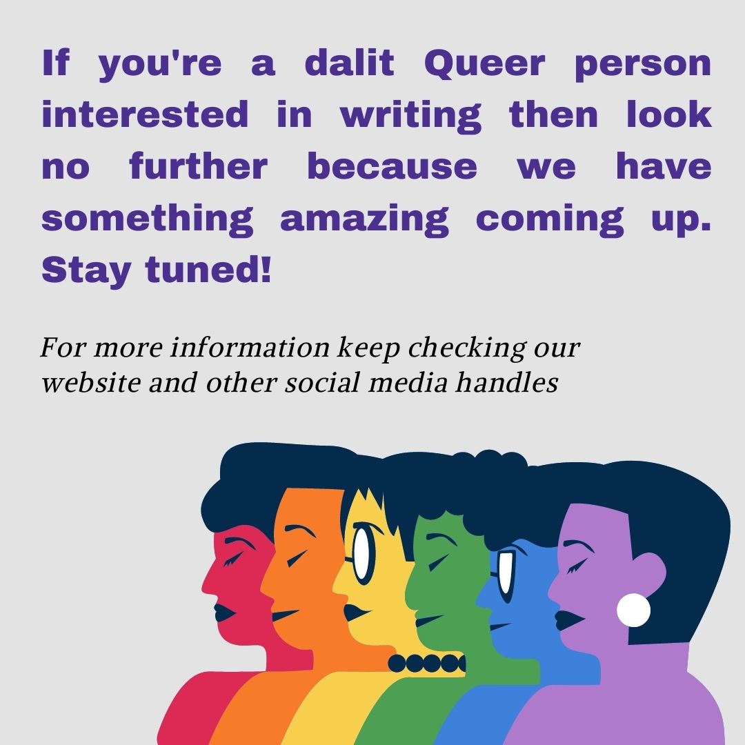 TheBlueClub1's tweet photo. Hello everyone!
We have something amazing coming up. Stay tuned to this space. Keep checking our website https://t.co/bf9CfaKuPL and other social media handles.
#dalitqueerwrite #dalitwomenwrite #dalit #anticaste #anticasteliterature https://t.co/xGIFYwDdRx
