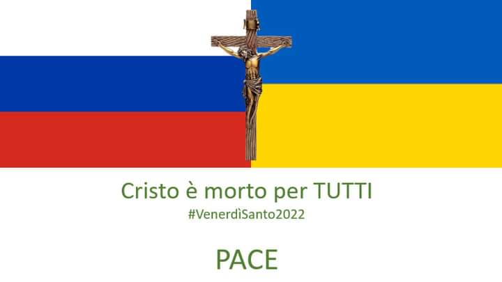 Ermelindalobue's tweet photo. "La misura dell'amore è amare senza misura" (San Bernardo di Chiaravalle).
"Ma io dico a voi che udite: Amate i vostri nemici; fate del bene a coloro che vi odiano."
(Lc 6, 27)
#VenerdiSanto 
#ViaCrucis
#GuerraRussiaUcraina https://t.co/vEYQfVb7gV