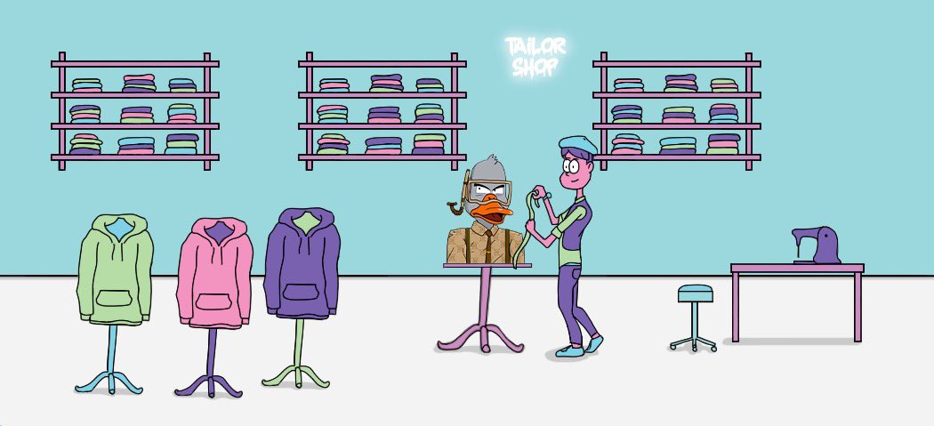 gryll777's tweet photo. EASY!

🚨BRAND YOUR IP IN OUR TAILORSHOP 🚨

⏳Our tailors will fit you for a LIMITED TIME⌛️

Rules: 
1️⃣Follow: @NFT2PRINTCOM 
2️⃣Drop your Duck in the comments! 

Get your NEWEST DRIP NOW &amp; brand your IP🔥

#nft #nft2print #nfts #DucksUnite #GucciGang #DucksFlyTogether #nonco https://t.co/imObjSaThi