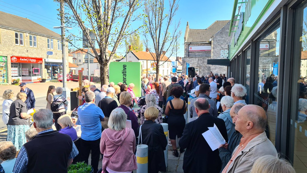 A beautiful day for our joint Churches service this morning - thanks to Coop Worle for the delicious hot cross buns!
