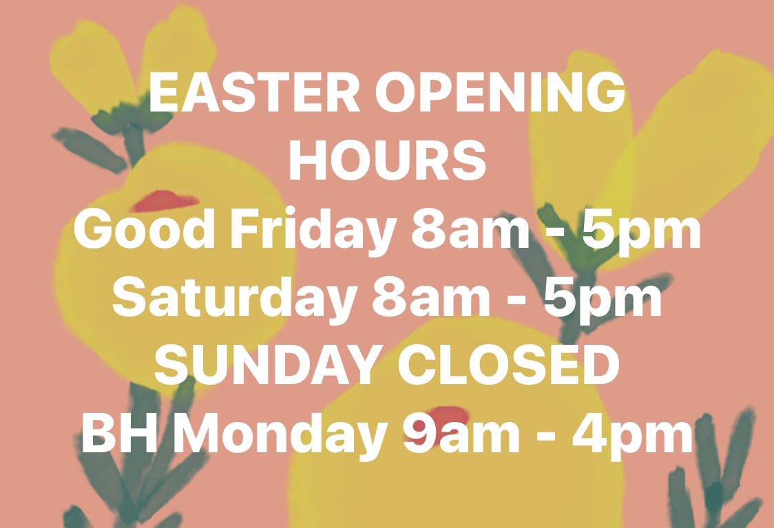 BroadStreetDIY's tweet photo. Happy Easter to all our customers. Please note that we will be closed on Sunday 🐣 #EasterWeekend #sunshine #gardentime #Bromsgrove #homeimprovement https://t.co/VlEJtLf7E4
