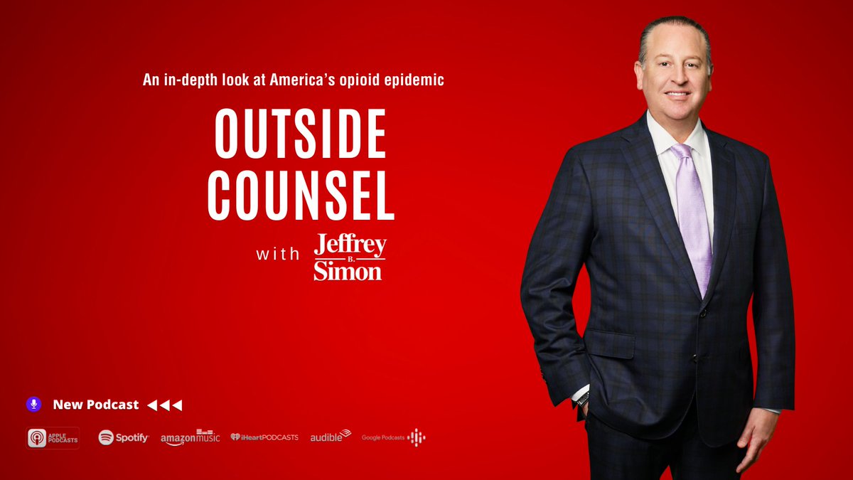 An investigation into the deadly ripple effects of the opioid crisis ''Outside Counsel' with Jeffrey B. Simon Podcast,  Now Available on  Spotify | Apple Podcasts | Amazon Music | Google Podcasts | iHeart | Audible

Listen now on apple podcasts → podcasts.apple.com/us/podcast/out…
