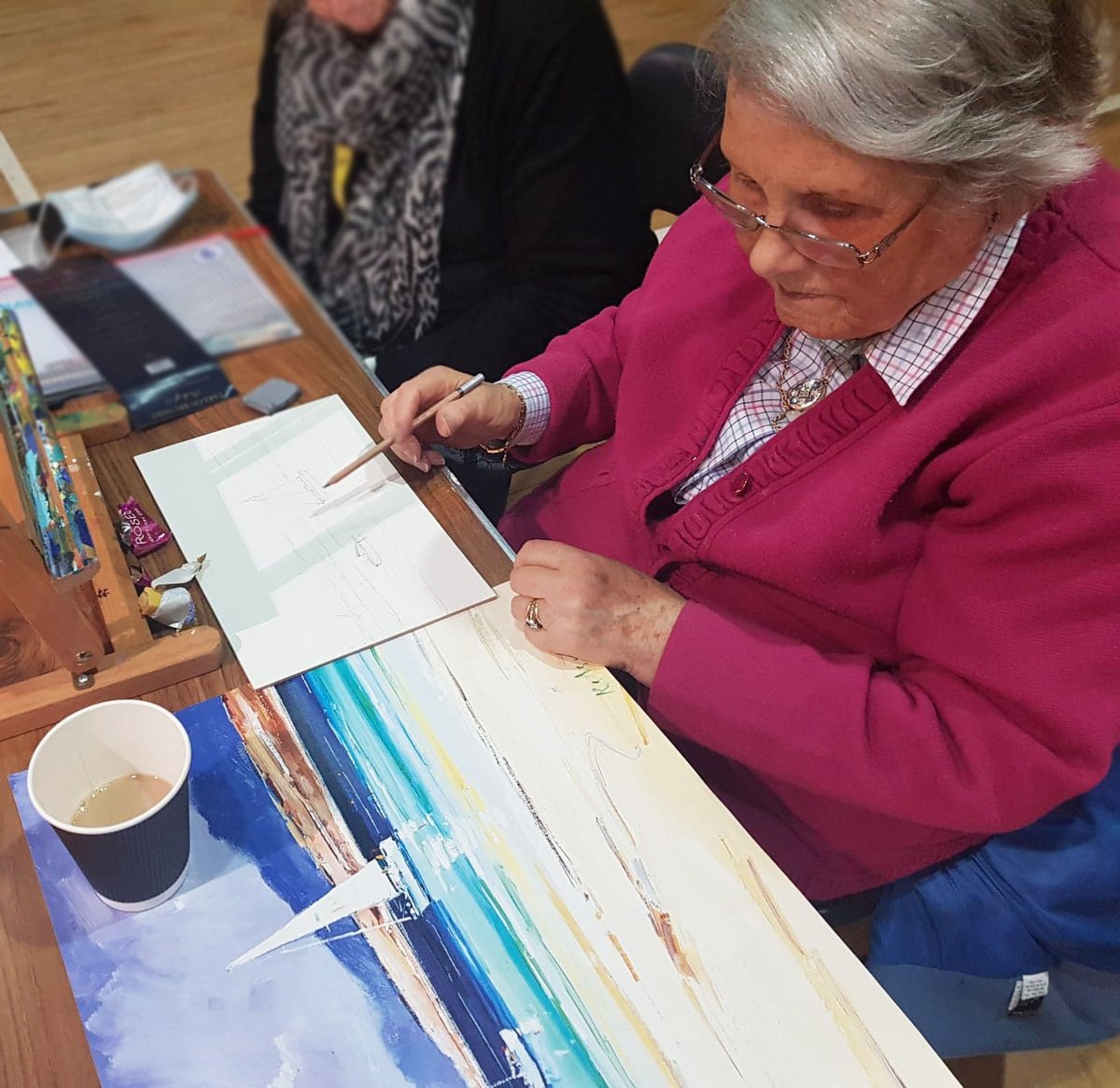 CR_HFA's tweet photo. Sharing a few beautiful snapshots of our busy sessions in Carluke, Galashiels and Broomhill. What a talented bunch! 🥰 🤩(P46) @CrossReach @cofslifeandwork #dementia #creativity @AgeScotDementia https://t.co/2uJ8VO1gfg