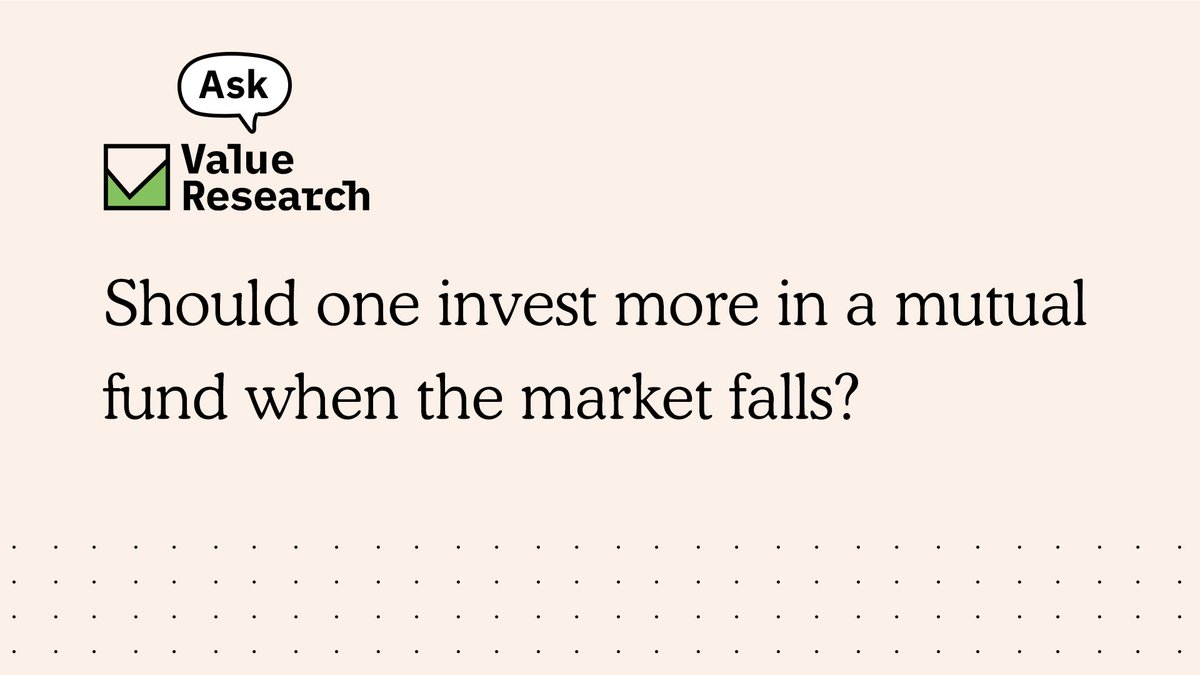 ValueResearch's tweet photo. Planning to invest at market dips? Watch this video!
#AskVR
https://t.co/c8j2YuiRPc https://t.co/g7X5K7JEzi