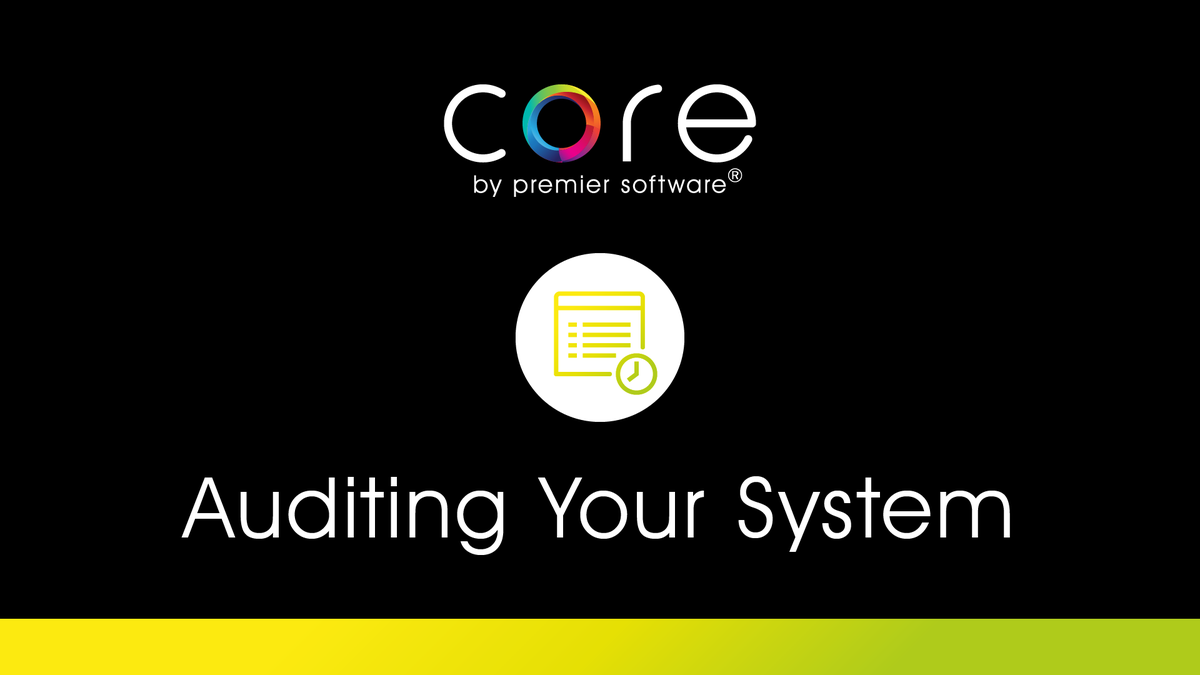 corebypremier's tweet image. Track staff activities with a Core system audit! We show you how to set-up audit profiles and run audit reports in this week's tip video. Watch now at: youtu.be/eVi4EuzTN6k

#CoreByPremierSoftware #CoreTips #CoreAdvice #SystemAudit #AuditProfile #AuditLog #AuditReport