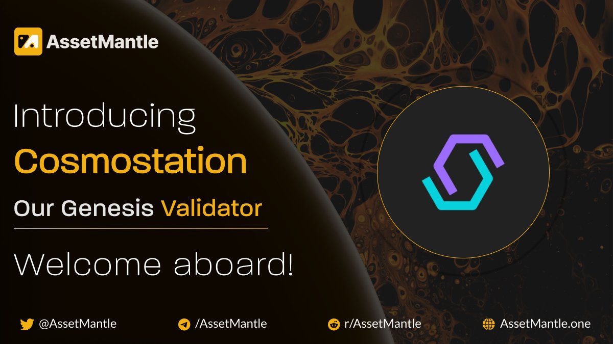 AssetMantle's tweet photo. 1) Check out AssetMantle's Genesis validator Cosmostation

💫 @CosmostationVD is an ecosystem leading, highly-secure #validator trusted on 35+ networks and chosen by users worldwide. https://t.co/htBBdjKzeX