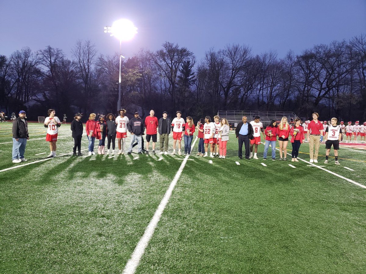Neither the rain nor the thunder and lightening could prevent the boys lacrosse team from celebrating senior night last evening at LHS. We thank our seven seniors for a great career as they competed against Steinert on Friday, 4/14. GO CARDINALS!