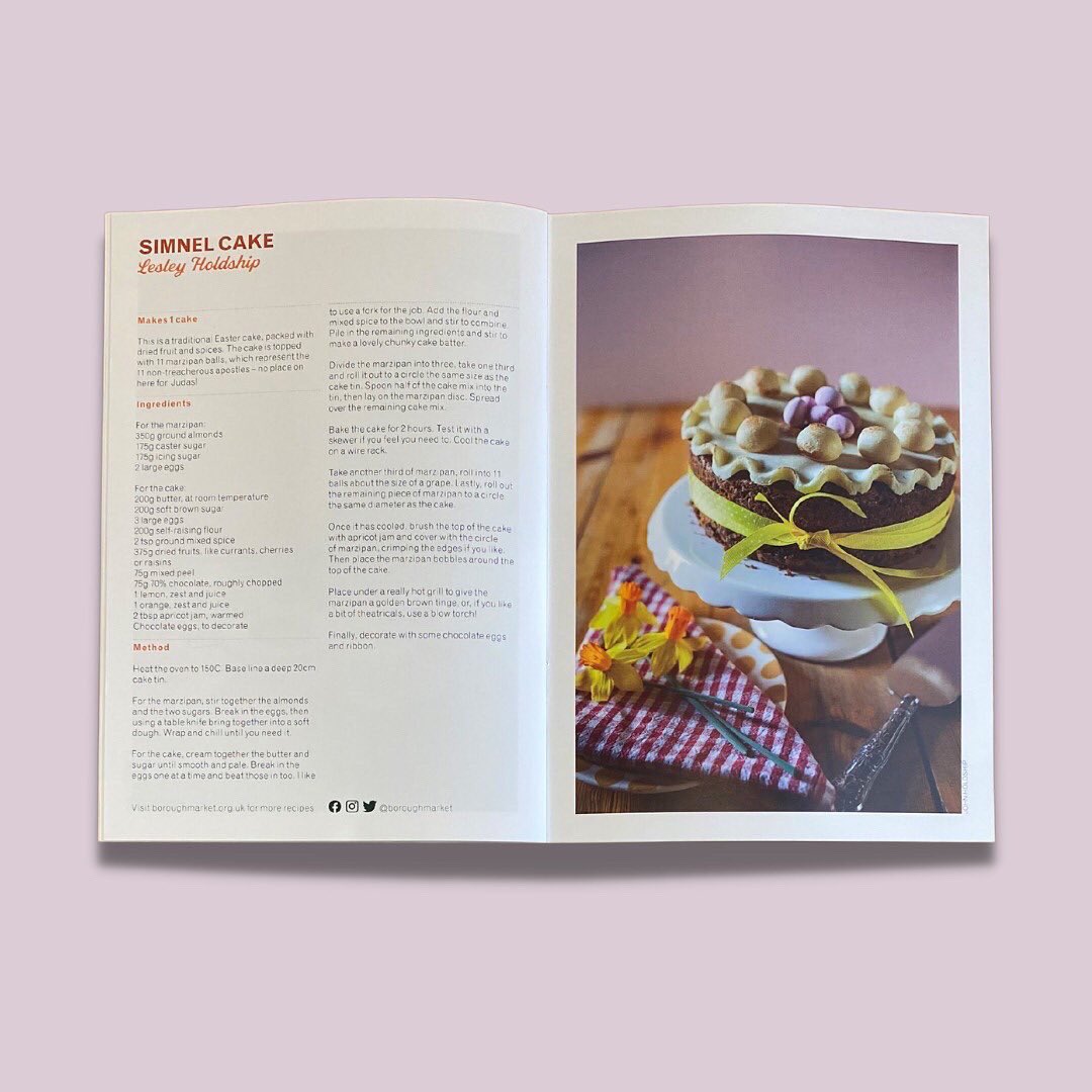We're all looking forward to the long bank holiday weekend ahead! So, as it's Easter, what better time than now to share 'The Borough Market Guide to Easter' for recipe inspiration? @boroughmarket 
A5 #staplebound #magazine printed on 115gsm silk paper, with a 200gsm silk cover
