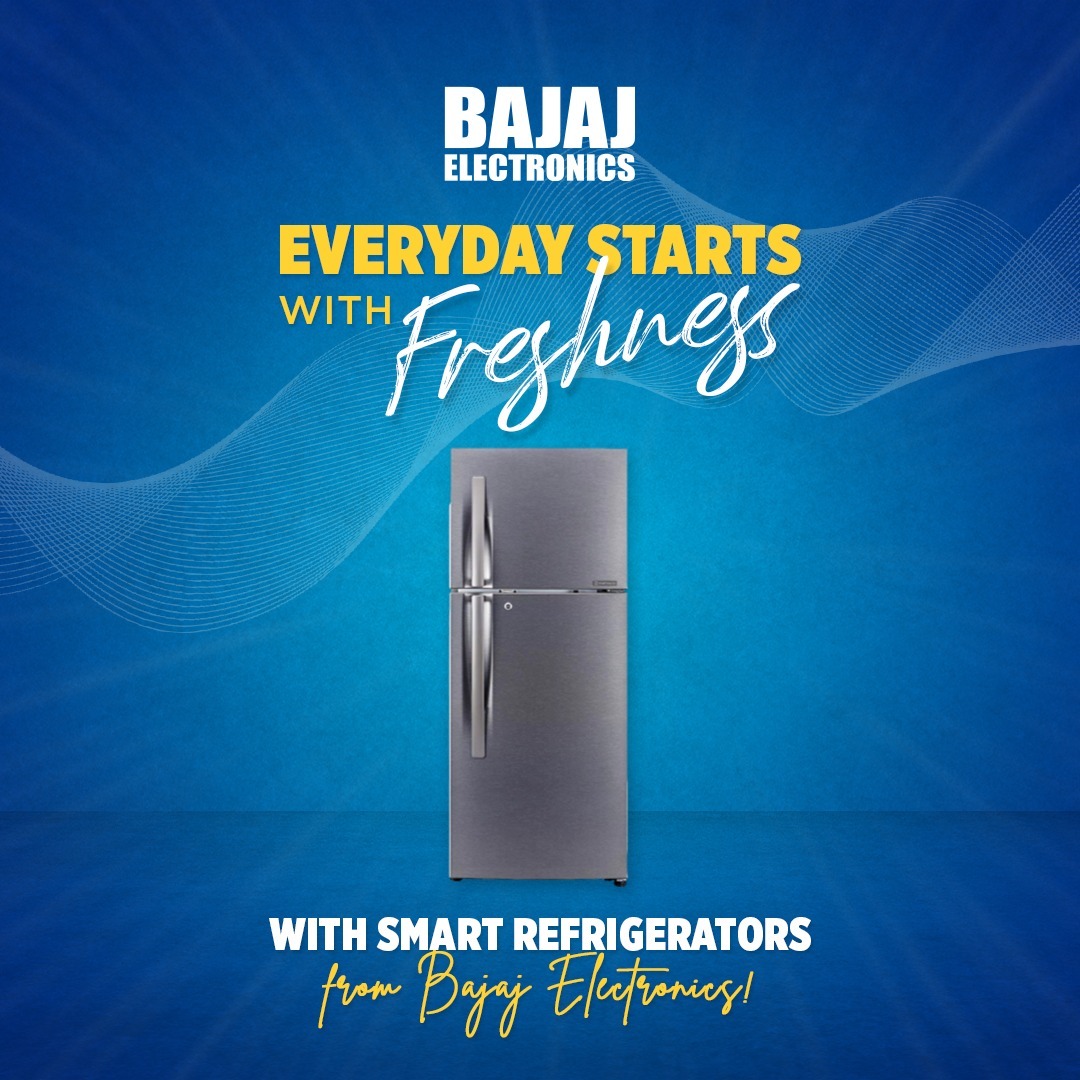 bajajelectronic's tweet photo. Best Refrigerators that keep your veggies crisp and desserts soft! 

Get the kitchen upgrade that you deserve from Bajaj Electronics!

#BajajElectronics #electronics #refrigerators #newtechnologies #daystartswith #freshness #smartrefrigerators #bestdeals https://t.co/VNpJ7Dv8i8