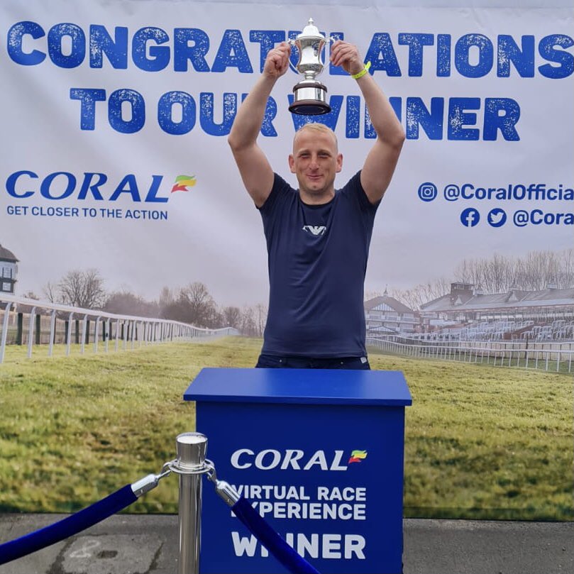 Coral's tweet photo. The @Coral Virtual Reality Experience is up and running at @NewcastleRaces 🙌

We’re already had plenty of winners celebrate their victories this afternoon 🏆

Don’t miss your chance to hold the VR Trophy aloft and win tickets to race day events 🏇 https://t.co/hg7Vhsd9nY