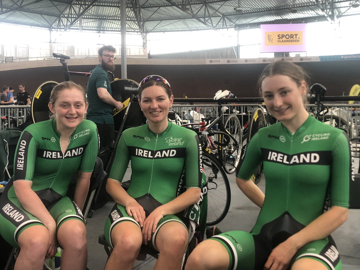 optimum_dee's tweet photo. First up today is Orla Walsh in Womens Sprint qualifying. Then it’s Alice Sharpe,Emily Kay &amp;Mia Griffin in Womens  Elimination qualifying.And then later this afternoon Conor Rowley in Mens Sprint qualifying. Good luck everyone!🇮🇪💚 🚴‍♂️🚴‍♀️
@CyclingIreland #COYGIG #COYBIG https://t.co/pUP86OSphT