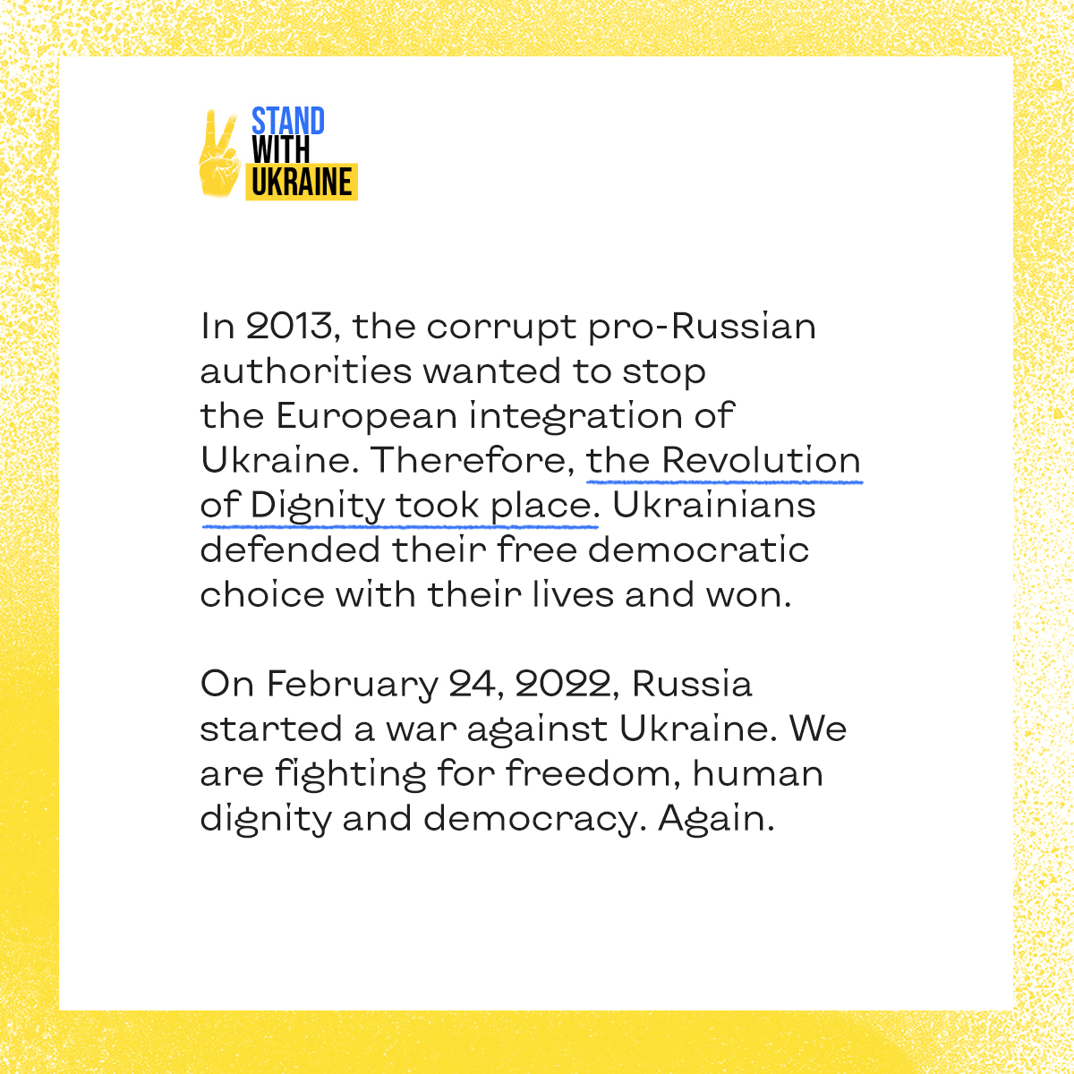 WhyUkraine's tweet photo. The biggest European country is fighting for humanity.
Subscribe and share our project. Let the whole world learn more about Ukraine!
#standwithukraine #ukraine #stopwar  #ukrainewar #helpukraine #supportukraine https://t.co/V9y9j74zej