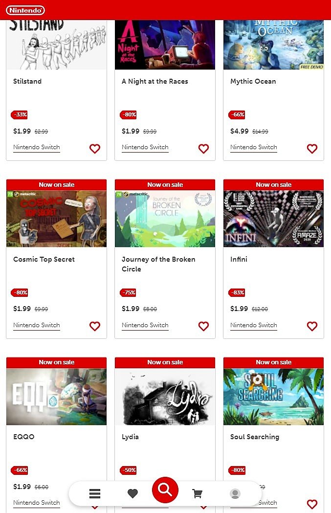 🌸SPRING SALES 🌸

Just type "nakana" on eShop to see our line-up of meaningful and experimental games made by passionate devs from 🇨🇦 🇩🇰 🇫🇮 🇫🇷 🇹🇷 🇺🇸

Or go here ➡️bit.ly/NakanaSales

Winners at <a href="/AMazeFest/">A MAZE.</a> <a href="/IndieCade/">IndieCade 🕹️🌟</a> &amp; others
#indiegame #springsales #arthousegames
