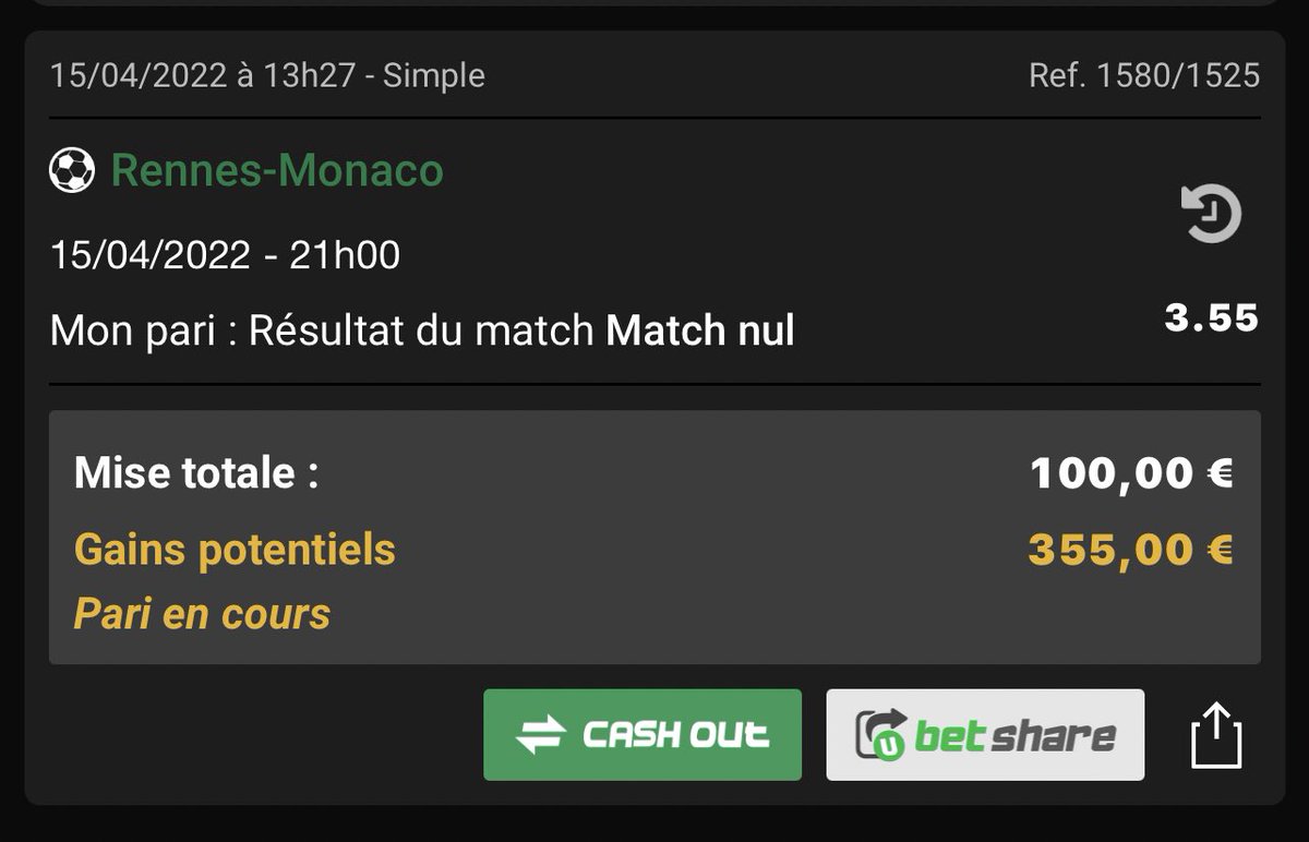 S6Bet's tweet photo. mais quel cadeau de la vie vient-je d’apercevoir? jamais vu un bet aussi kdo, servez vous, c’est moi qui régale.
je ne vais même pas regarder le match, quand le seigneur nous envoi des choses comme ça pour une vie meilleure il faut saisir.
#ParionsSport #TeamParieur ! 🍀 https://t.co/GBZuy5qUxS