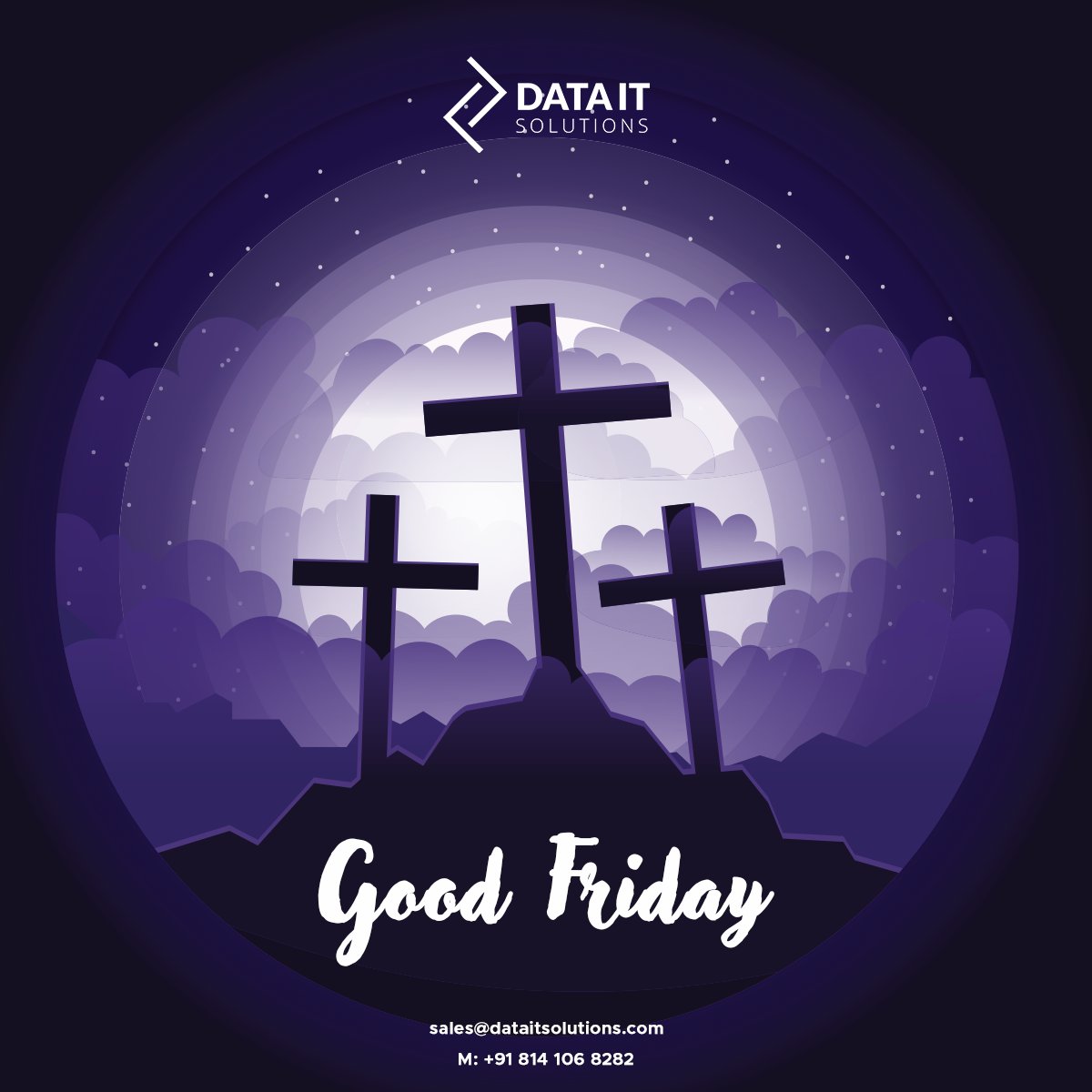 DataitSolutions's tweet image. May the blessings of the Lord shine upon you on this Holy Day!
Our team at DataIT Solutions wishes you all a Happy Good Friday & Easter!
#HappyGoodFriday2022 #HappyGoodFriday #GoodFriday #Goodfriday2022