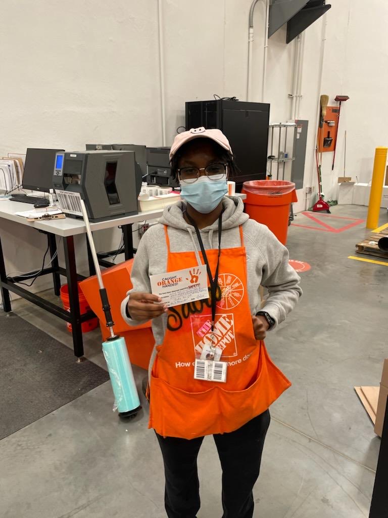 Way to go Marcus and Jada!!!Thanks for your commitment to Safely operating MHE equipment.  Enjoy those Caught Orange Handed Awards.  Well deserved!!!